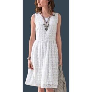 Sundance In A Heartbeat Lace Mesh Dress Size 12 Coquette Cottage Core Boho